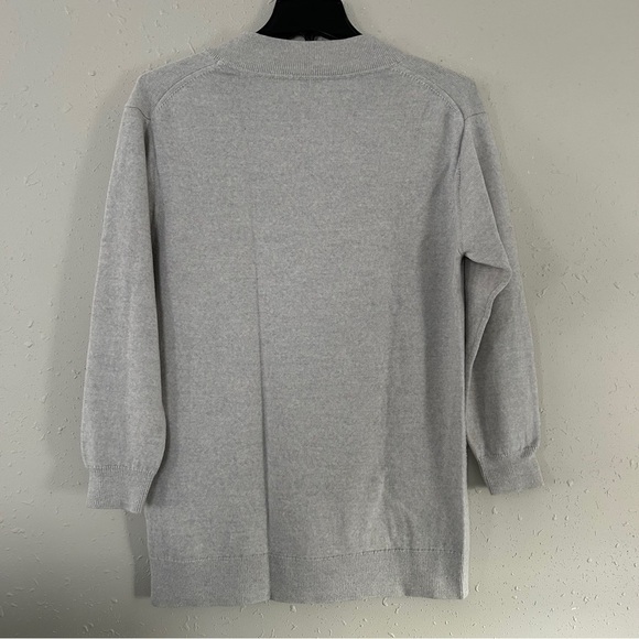 Wilfred Aritizia Devry Grey V-Neck Sweater Oversized Merino Wool Comfy Small - Picture 5 of 7